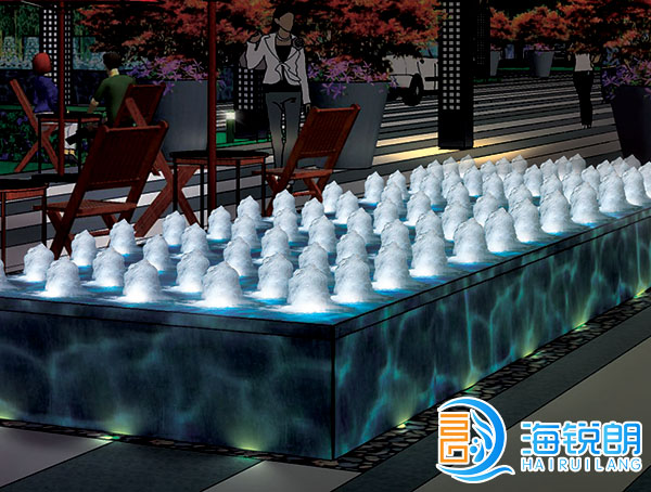 彩色程控喷泉